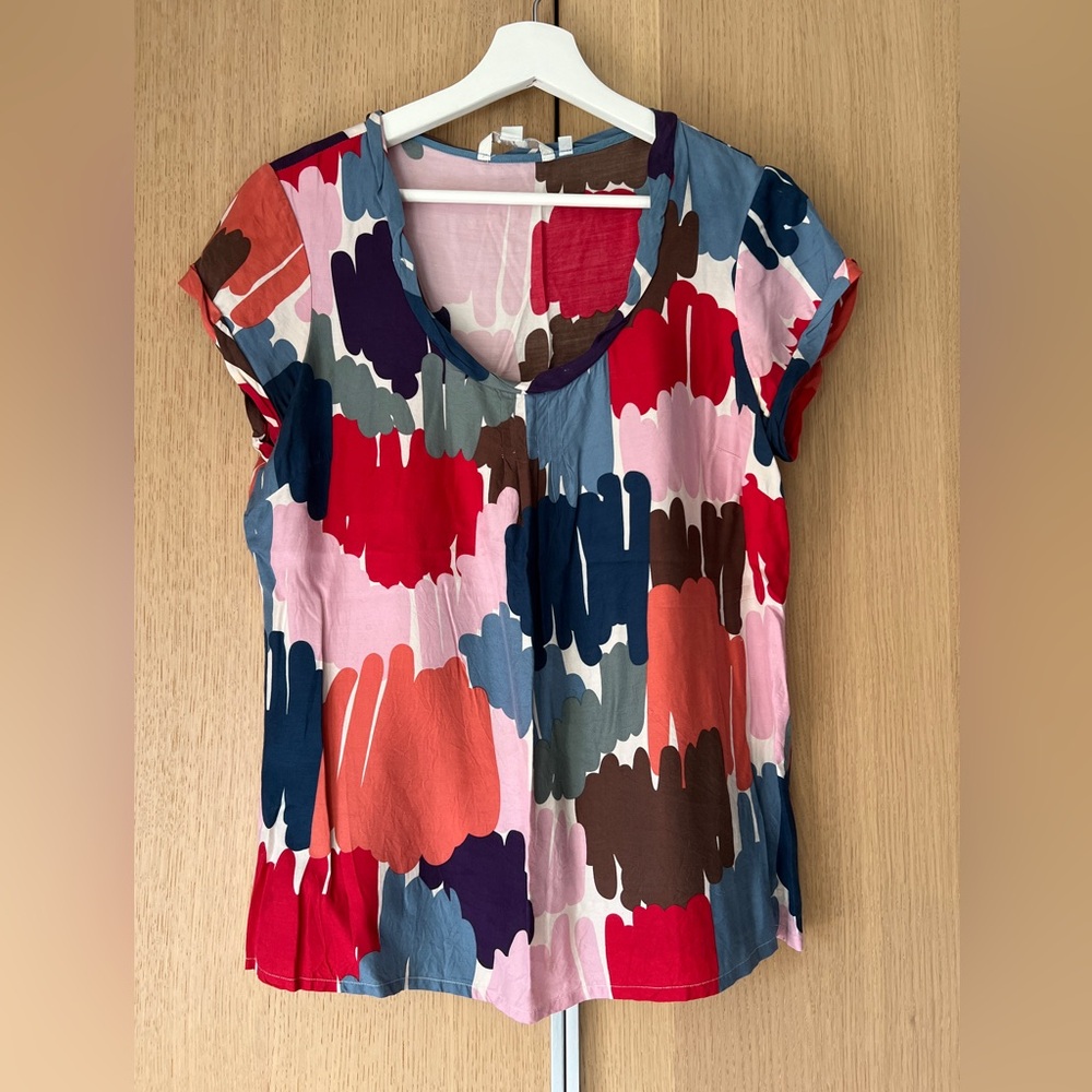 Boden Ravello washable silk blouse, size 8